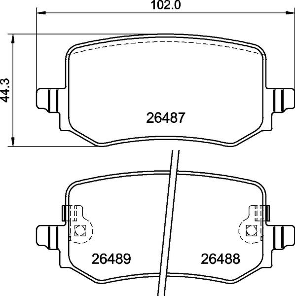 Brake Pad Set, disc brake - P 30 139 BREMBO