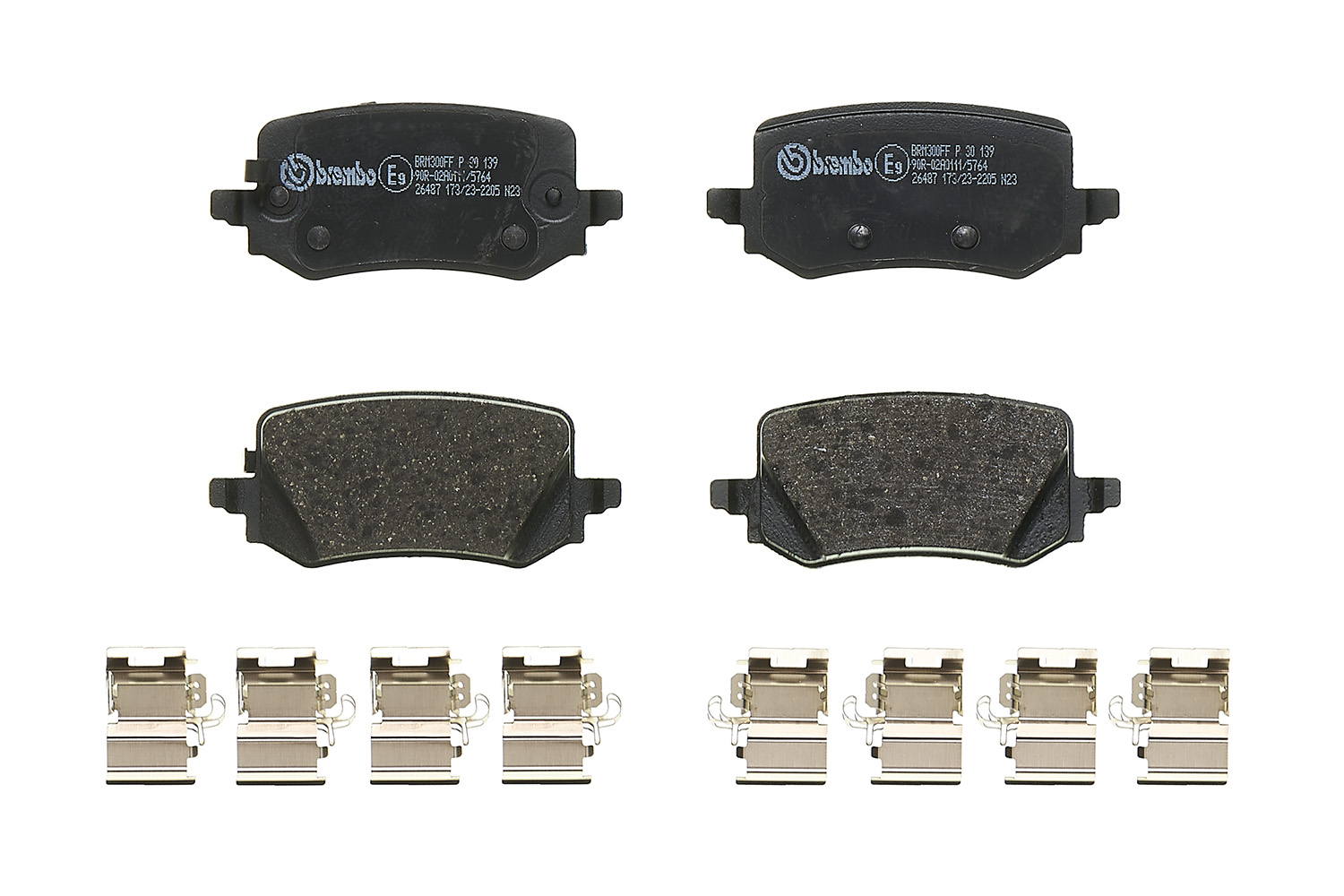 Brake Pad Set, disc brake - P 30 139 BREMBO