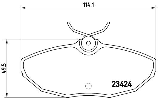 Brake Pad Set, disc brake - P 36 013 BREMBO
