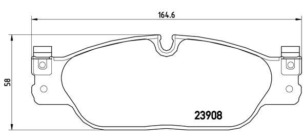 Brake Pad Set, disc brake - P 36 021 BREMBO