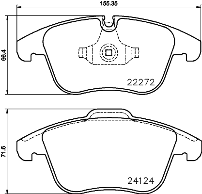 Brake Pad Set, disc brake - P 36 030 BREMBO