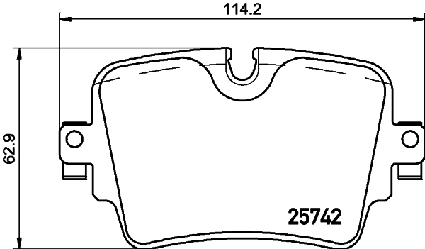 Brake Pad Set, disc brake - P 36 033 BREMBO