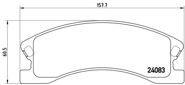 Bremsbelagsatz, Scheibenbremse - P 37 008 BREMBO