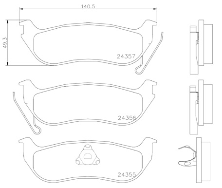Комплект тормозных колодок, дисковый тормоз - P 37 009 BREMBO