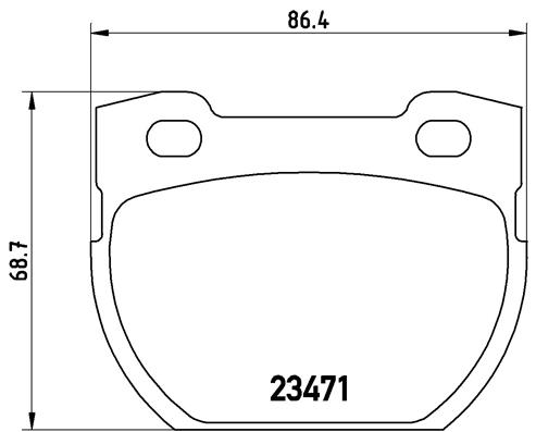 Kit pastiglie freno, Freno a disco - P 44 006 BREMBO