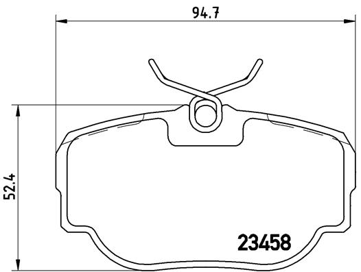 Brake Pad Set, disc brake - P 44 009 BREMBO