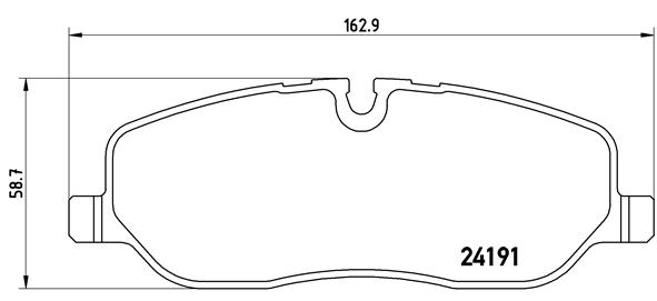 Kit pastiglie freno, Freno a disco - P 44 014 BREMBO