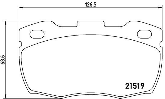 Kit pastiglie freno, Freno a disco - P 44 015 BREMBO