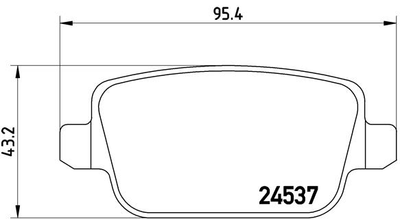Комплект тормозных колодок, дисковый тормоз - P 44 017 BREMBO