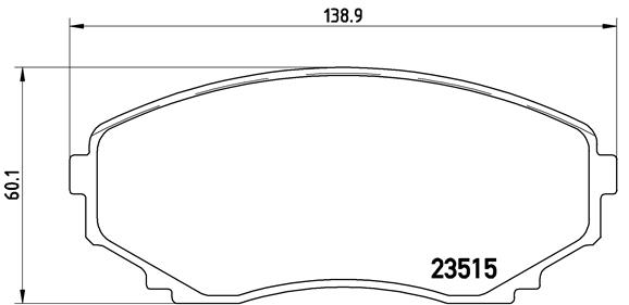 Brake Pad Set, disc brake - P 49 028 BREMBO