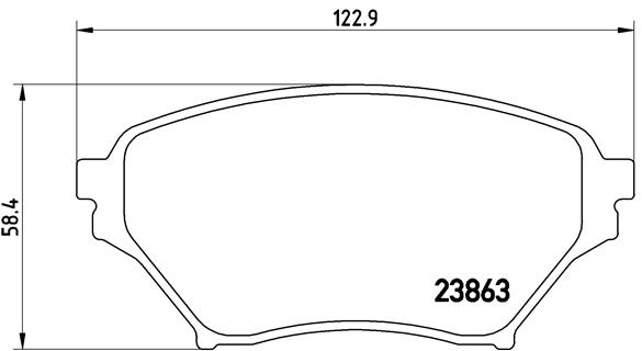 Kit pastiglie freno, Freno a disco - P 49 029 BREMBO
