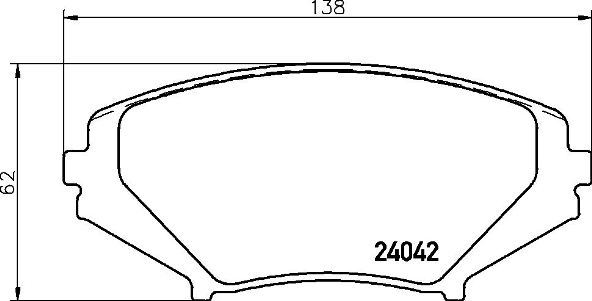 Brake Pad Set, disc brake - P 49 034 BREMBO
