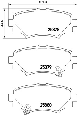 Kit pastiglie freno, Freno a disco - P 49 049 BREMBO