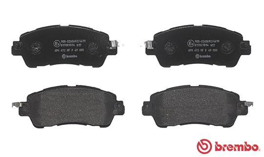 Brake Pad Set, disc brake - P 49 055 BREMBO