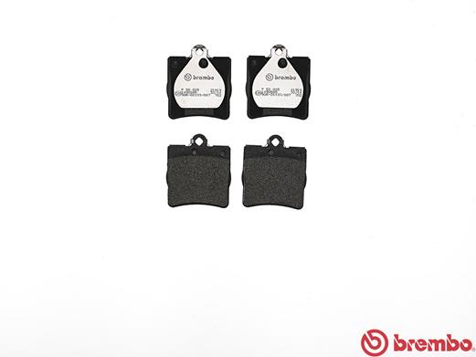 stabdžių trinkelių rinkinys, diskinis stabdys - P 50 025 BREMBO