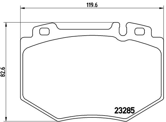 Kit pastiglie freno, Freno a disco - P 50 048 BREMBO