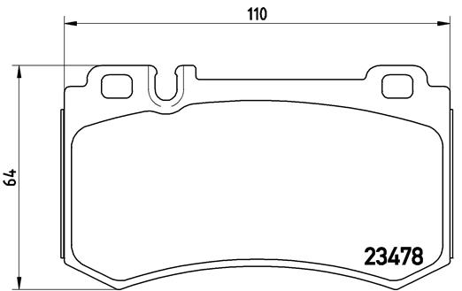 Kit pastiglie freno, Freno a disco - P 50 061 BREMBO