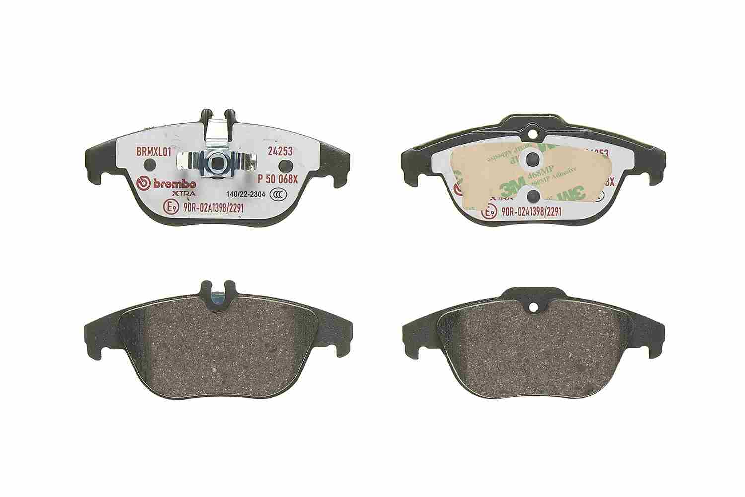 Комплект тормозных колодок, дисковый тормоз - P 50 068X BREMBO