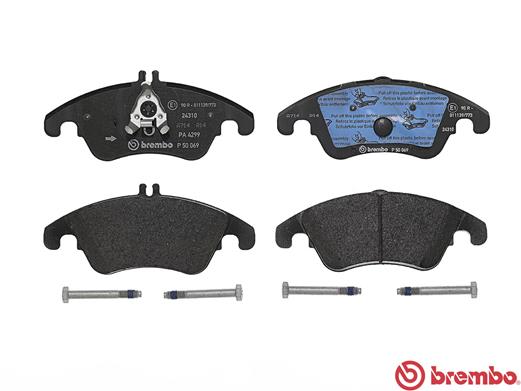 Kit pastiglie freno, Freno a disco - P 50 069 BREMBO