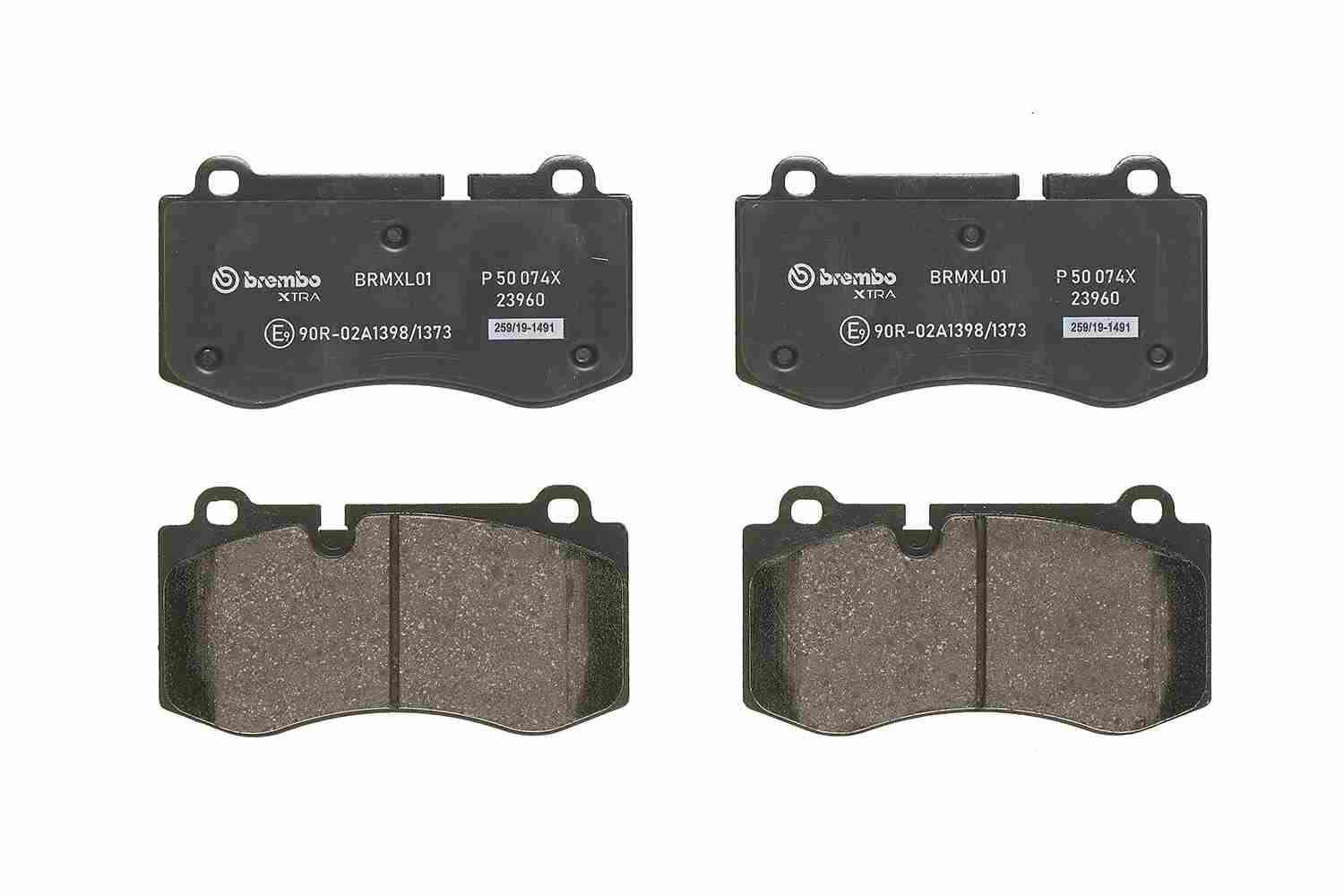 Brake Pad Set, disc brake - P 50 074X BREMBO