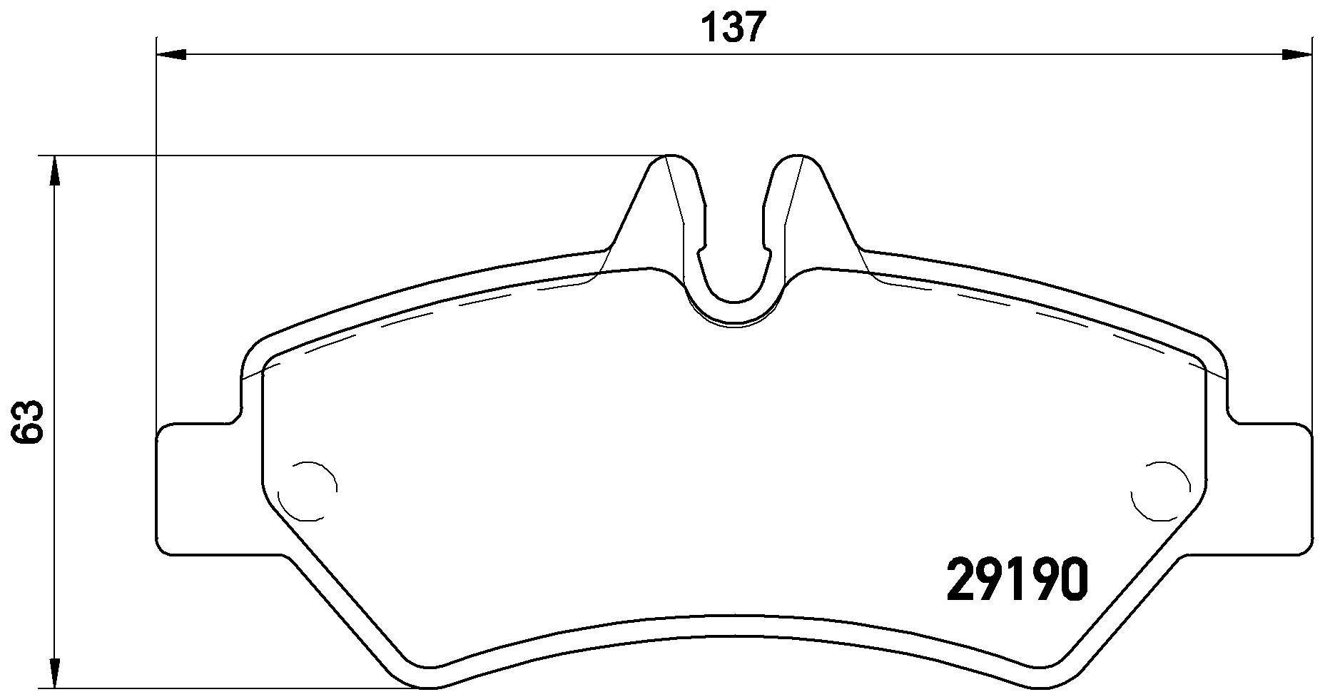 Brake Pad Set, disc brake - P 50 084G BREMBO