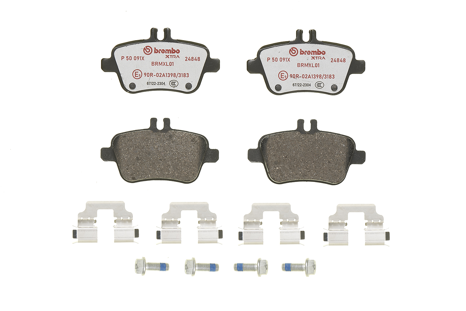 Brake Pad Set, disc brake - P 50 091X BREMBO