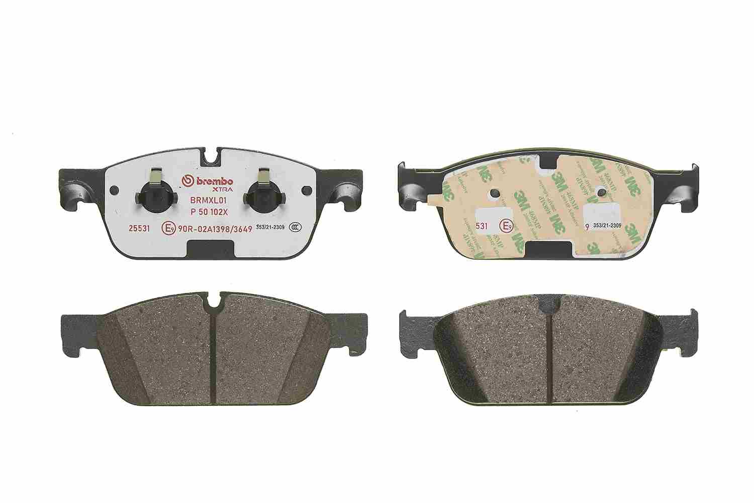 Brake Pad Set, disc brake - P 50 102X BREMBO