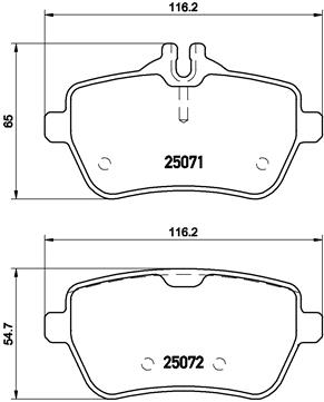 Kit pastiglie freno, Freno a disco - P 50 103 BREMBO