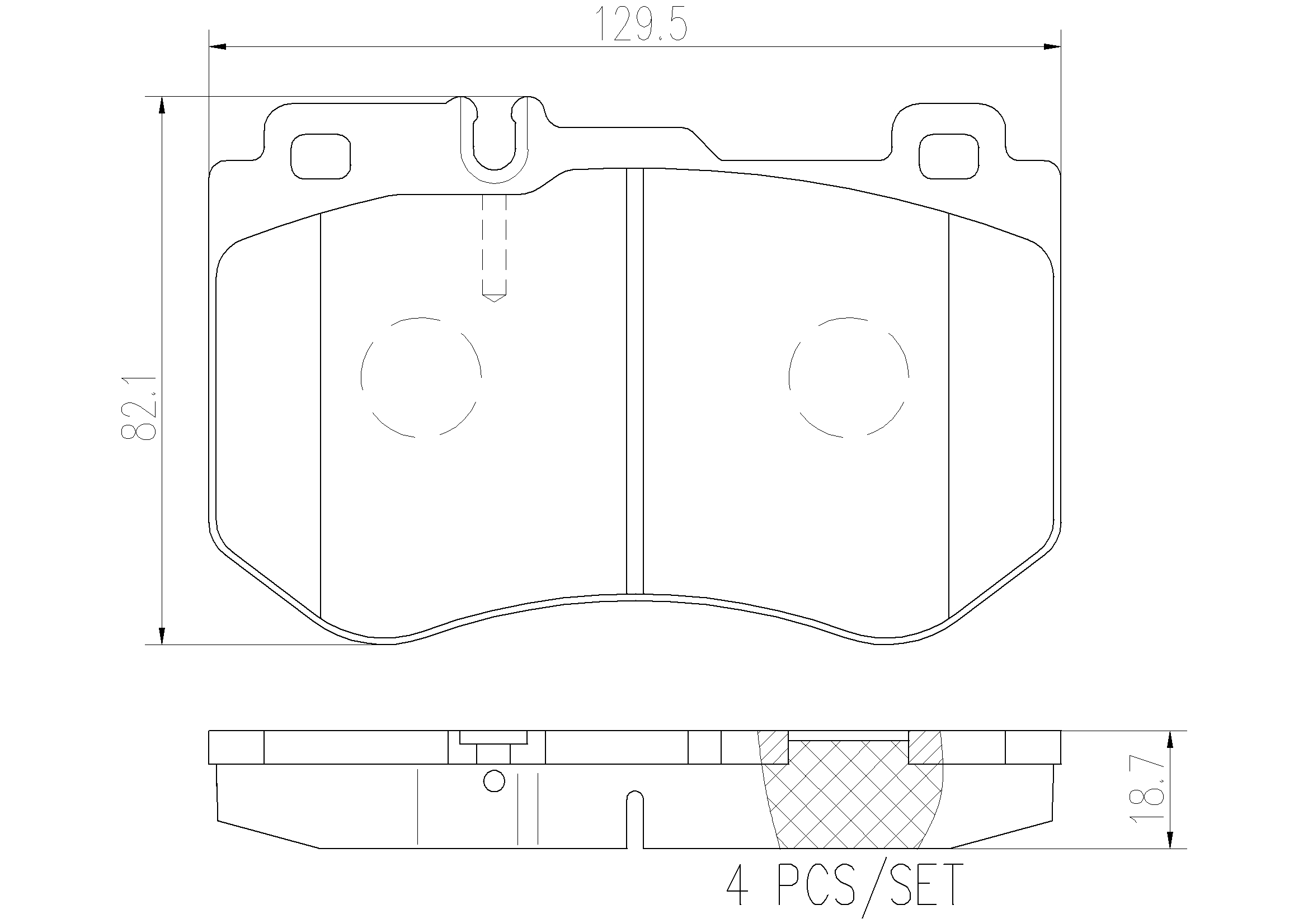 Kit pastiglie freno, Freno a disco - P 50 123 BREMBO