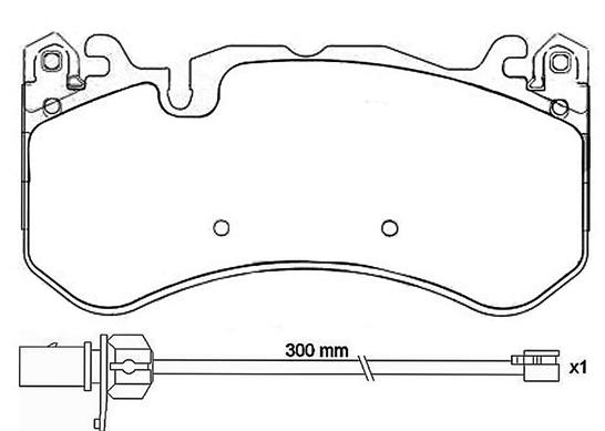 Brake Pad Set, disc brake - P 50 127 BREMBO