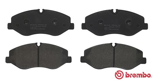 Brake Pad Set, disc brake - P 50 129 BREMBO