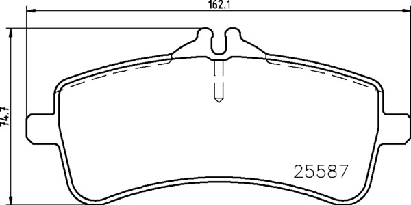 Brake Pad Set, disc brake - P 50 131 BREMBO