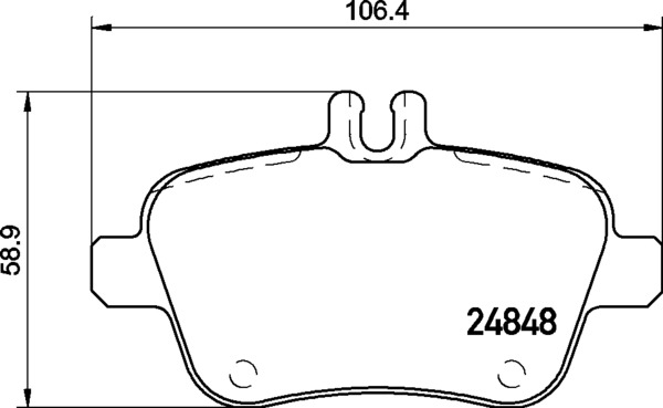 Brake Pad Set, disc brake - P 50 135 BREMBO