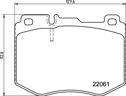 Brake Pad Set, disc brake - P 50 145 BREMBO
