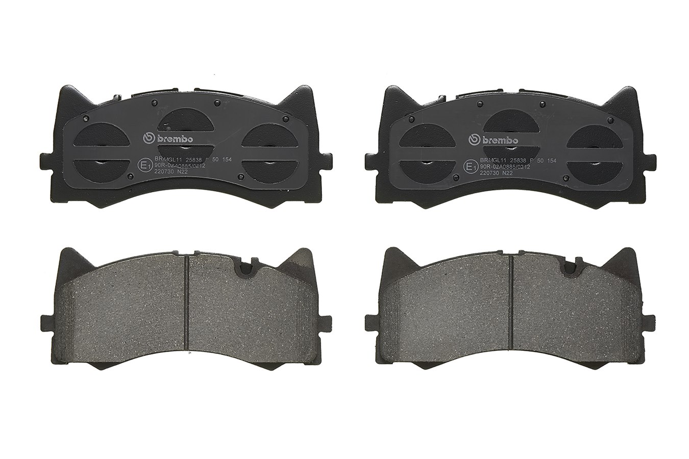 Brake Pad Set, disc brake - P 50 154 BREMBO