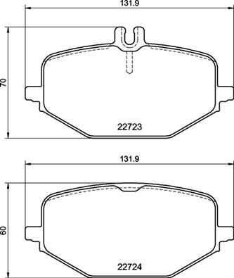 Brake Pad Set, disc brake - P 50 161 BREMBO