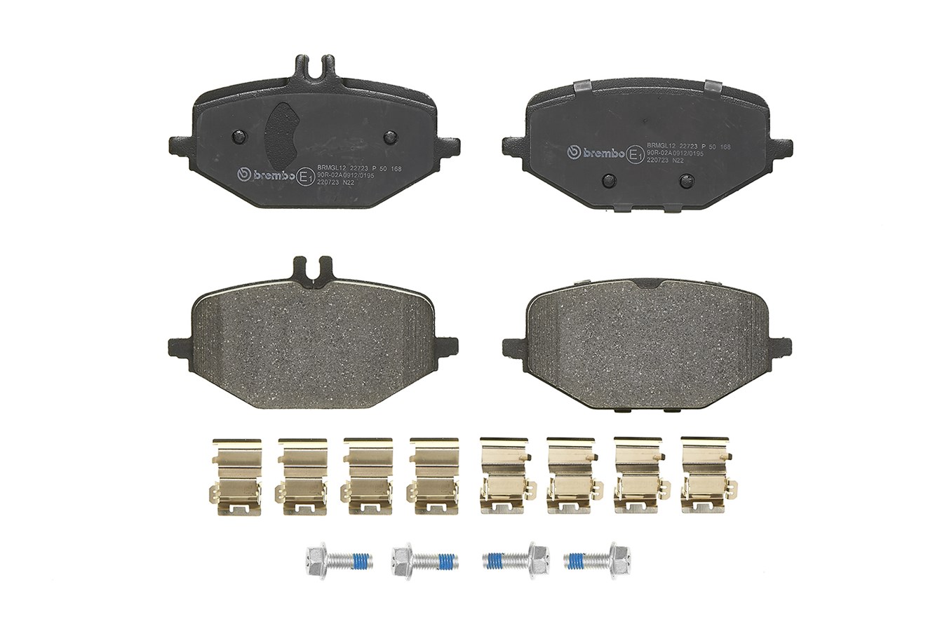 Brake Pad Set, disc brake - P 50 168 BREMBO