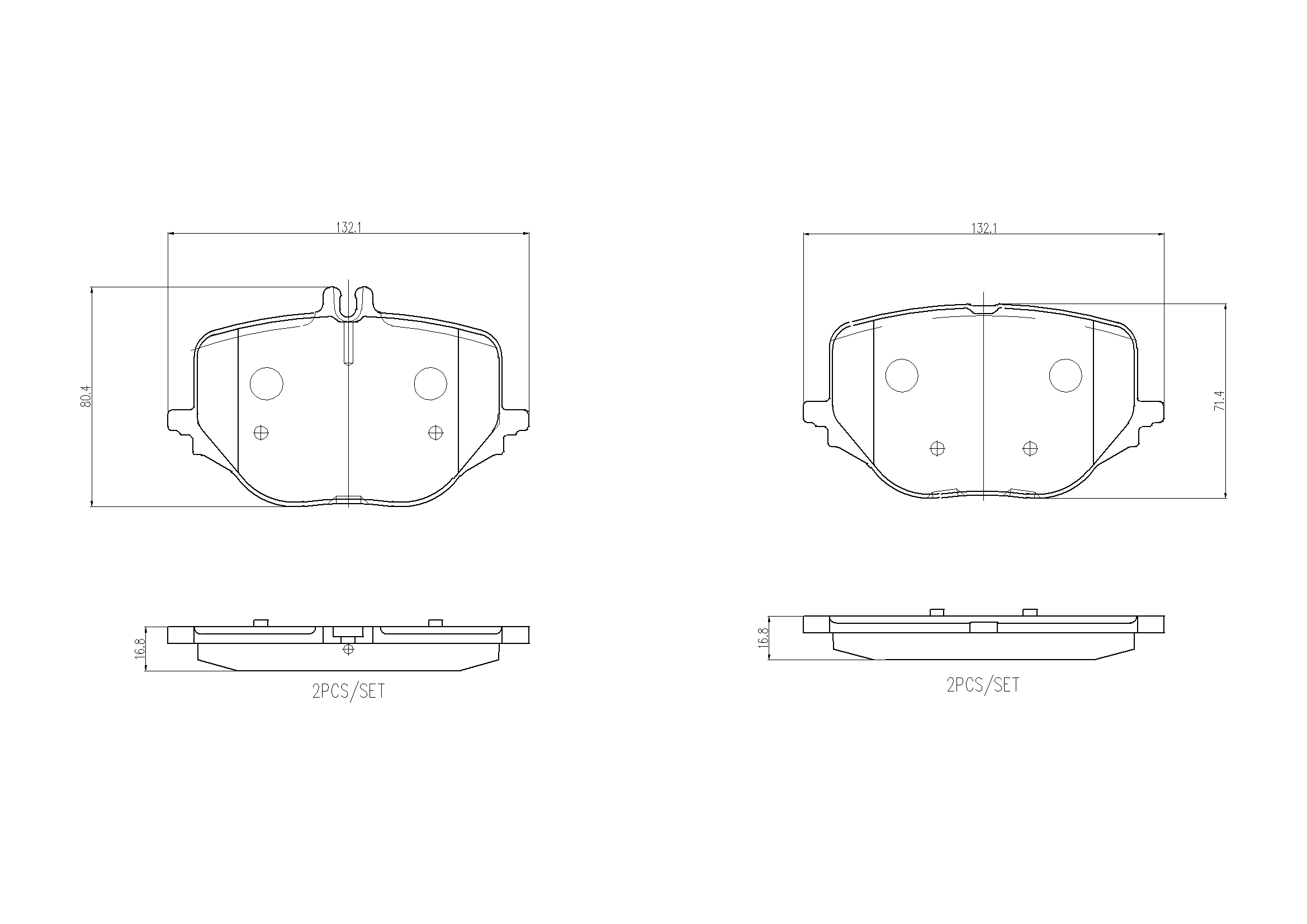 Brake Pad Set, disc brake - P 50 170 BREMBO