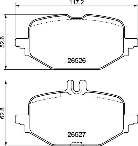 Brake Pad Set, disc brake - P 50 172 BREMBO