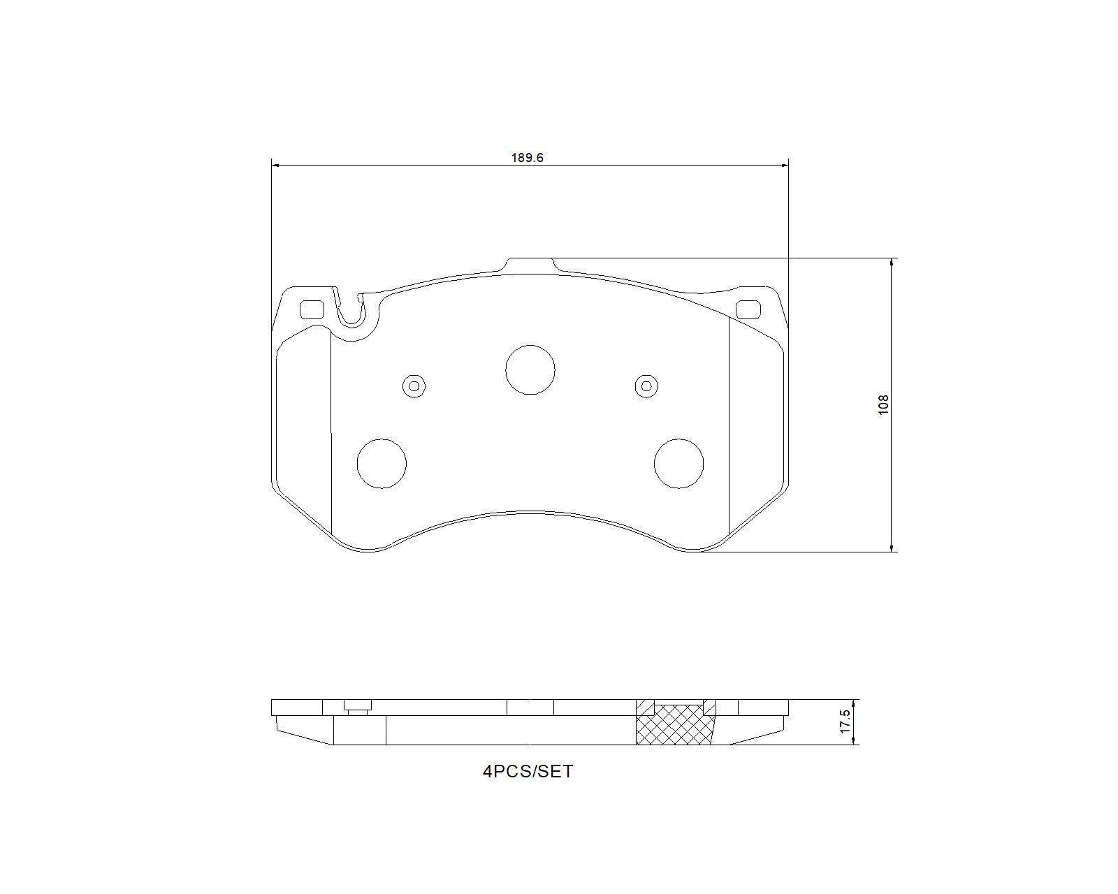 Brake Pad Set, disc brake - P 50 178 BREMBO