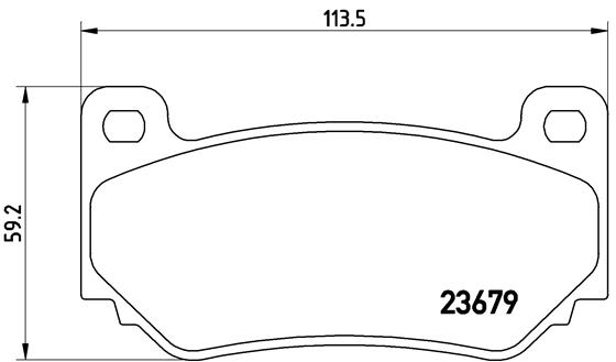 Brake Pad Set, disc brake - P 52 018 BREMBO