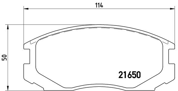 Kit pastiglie freno, Freno a disco - P 54 015 BREMBO
