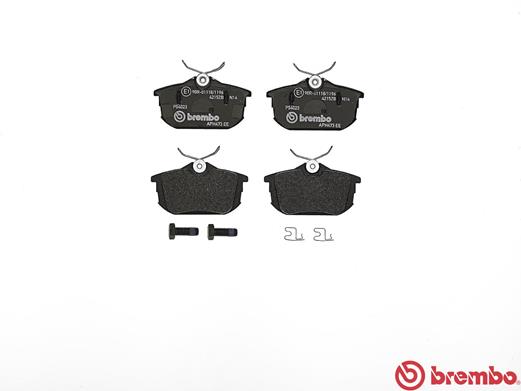 Brake Pad Set, disc brake - P 54 023 BREMBO