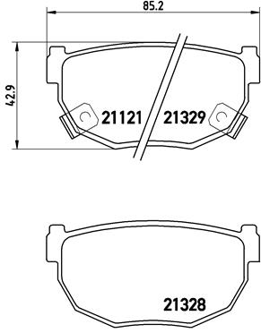 Комплект тормозных колодок, дисковый тормоз - P 56 010 BREMBO
