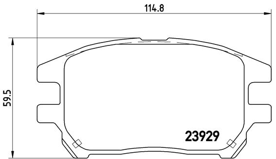 Kit pastiglie freno, Freno a disco - P 56 050 BREMBO