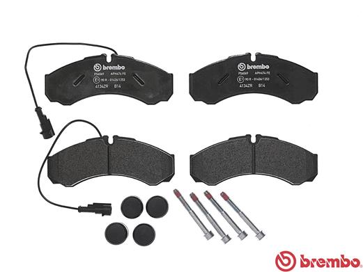 Brake Pad Set, disc brake - P 56 069 BREMBO