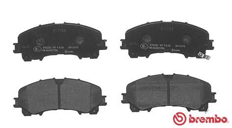 Brake Pad Set, disc brake - P 56 106 BREMBO