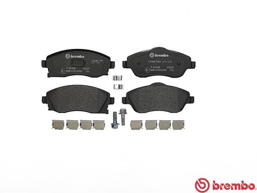 Brake Pad Set, disc brake - P 59 036 BREMBO