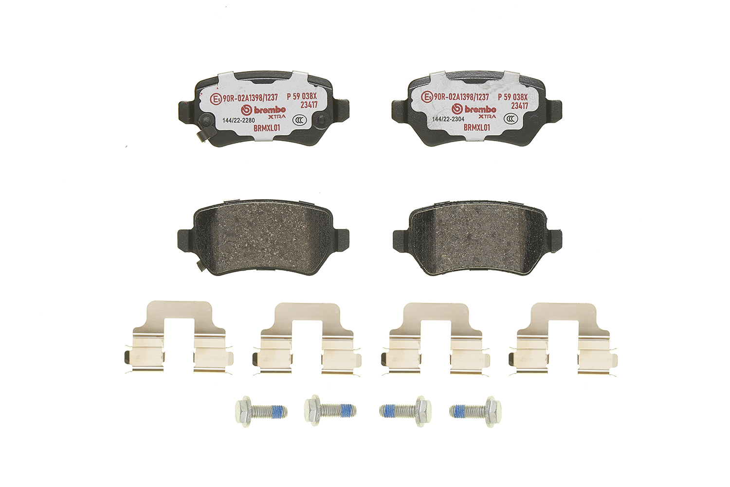 Brake Pad Set, disc brake - P 59 038X BREMBO