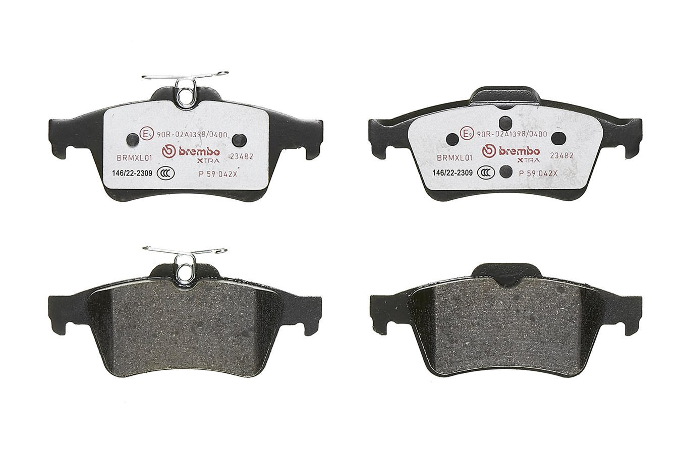 Brake Pad Set, disc brake - P 59 042X BREMBO